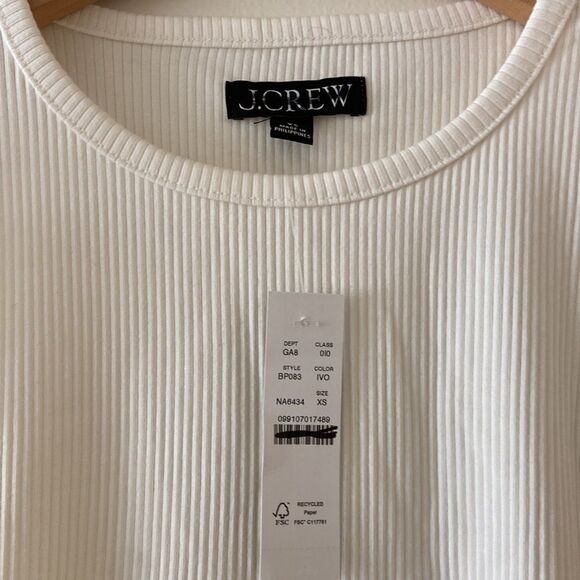 J. Crew Vintage rib ruffle-sleeve shirt* - Picture 3 of 10